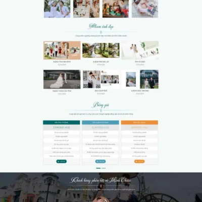 Theme wordpress studio áo cưới 2 giá rẻ