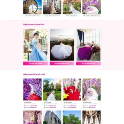 Theme wordpress studio áo cưới 5 đẹp chuẩn seo giá rẻ