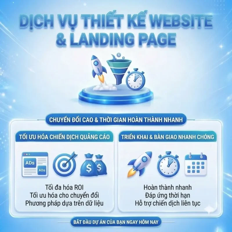 Dịch Vụ Thiết Kế Landing Page Và Website