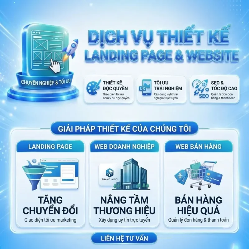 Dịch Vụ Thiết Kế Landing Page Và Website